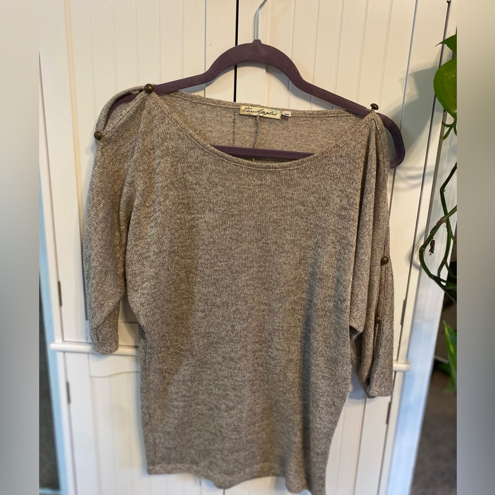 Cute Peek a boo shoulder sweater